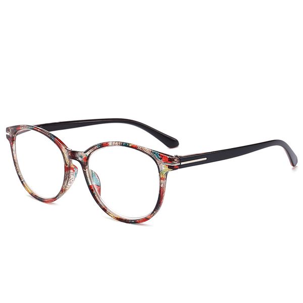 

urltra light reading glasses retro round floral presbyopia eyeglasses myopic lens frame oculos de grau for men women (+1.00~+3.50)