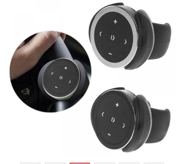 

wireless bluetooth media steering wheel remote control mp3 music playe car