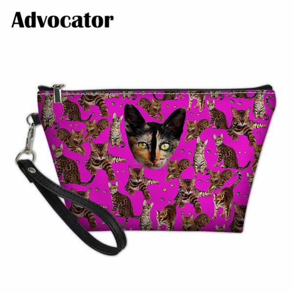 

advocator cute animal pug dog puzzle pattern makeup cases wash bag women travel organizer cosmetic cases cosmetiquero mujer