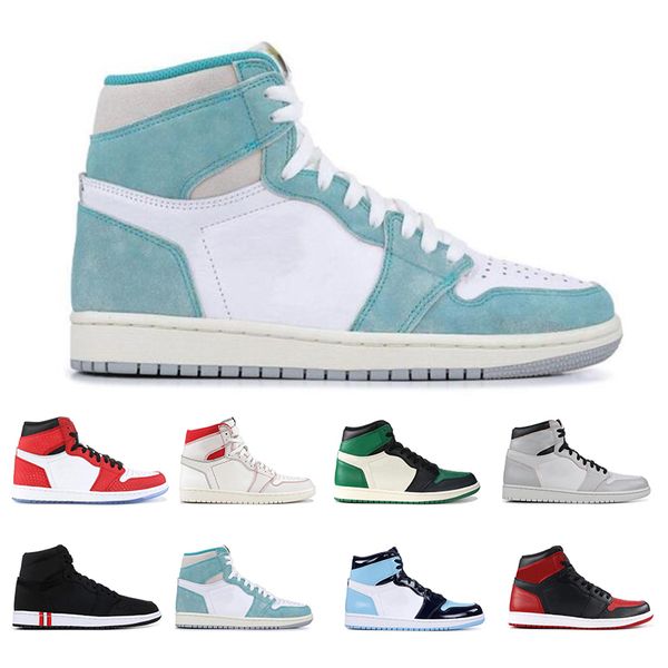 

2019 basketball shoes 1s whosale TURBO GREEN PINE GREEN Yellow UNC PHANTOM SPIDERMAN BANNED men women sports men's sneakers size 7-12