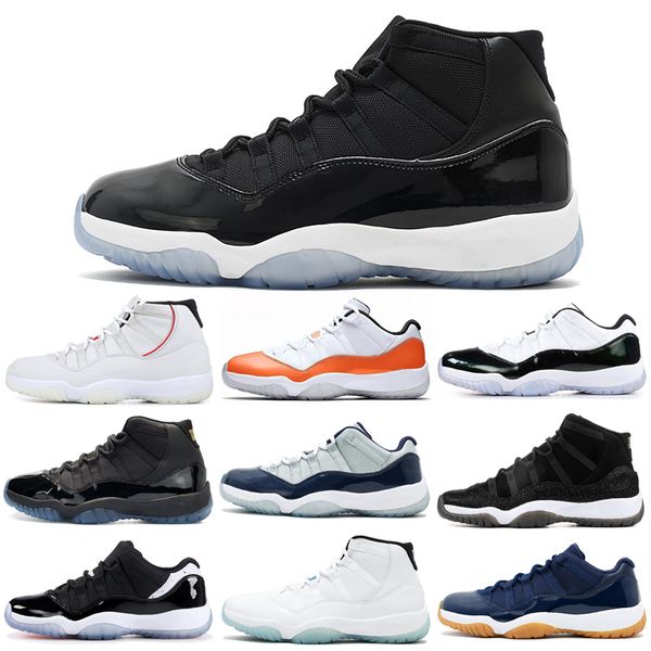 

basketball shoes 11 11s snakeskin cap and gown concord bred space jam women mens trainer sports sneakers 5.5-13