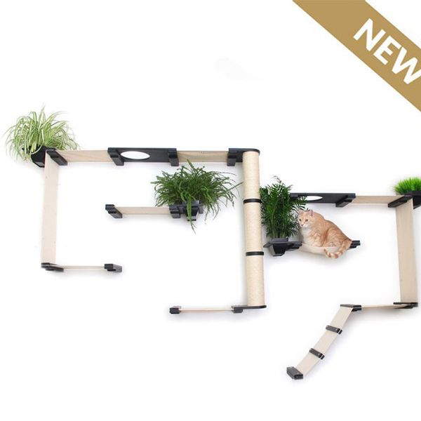 

new deluxe gardens complex cat tree house tower pet furniture