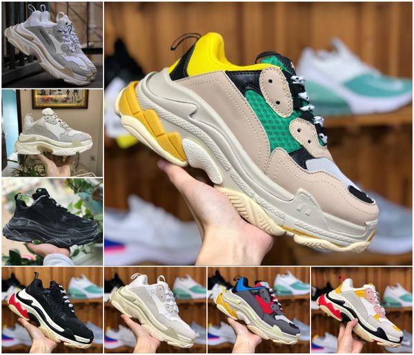 

2020 designer paris 17fw triple s sneakers for men women black red white green pink casual dad shoes tn tennis increasing luxury shoe