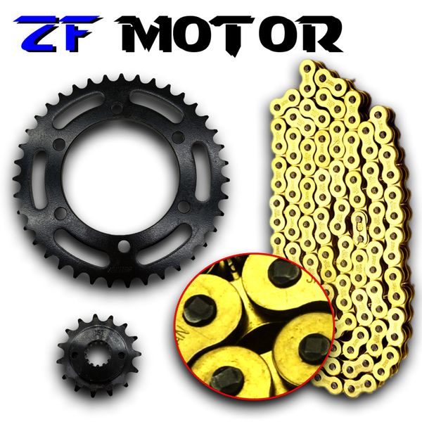 

1 set motorcycle accessories front and rear gear sprocket chain & 520hv-120l chain for zzr250 zzr250
