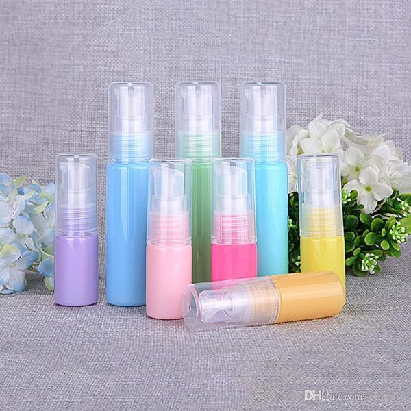 

10ml 30ml colorful refillable empty refillable clear plastic pump bottle ideal for lotion cream essential oil travel small container