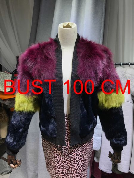 

maylofuer real raccoon fur and fur splice coat, Black