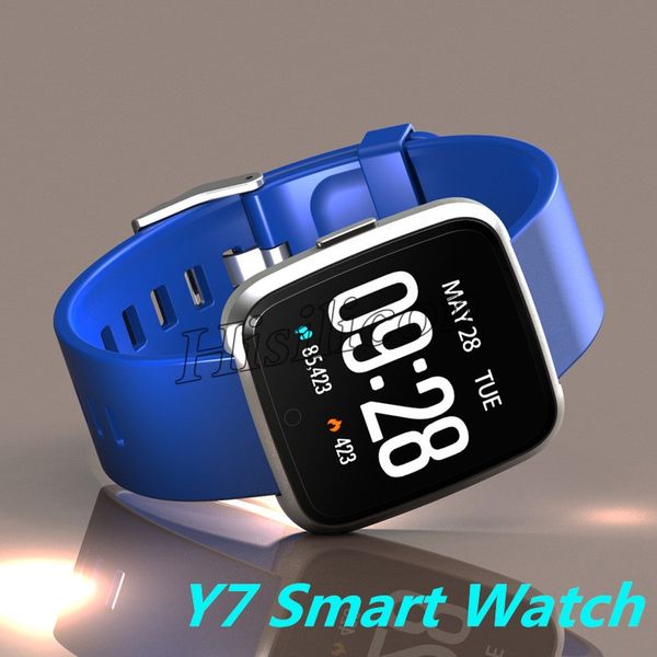 

y7 bluetooth smart bracelet with ip67 waterproof heart rate smart watchband fitness tracker blood pressure wristband pk dz09 m3 id115 m4