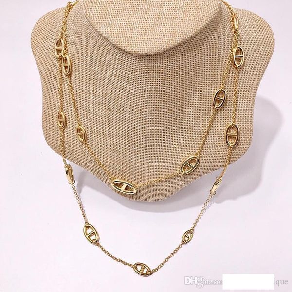 

new arrival brass material many color hollow shape pendant sweater necklace brand name jewelry for women wedding gift drop shipping ps5154, Silver
