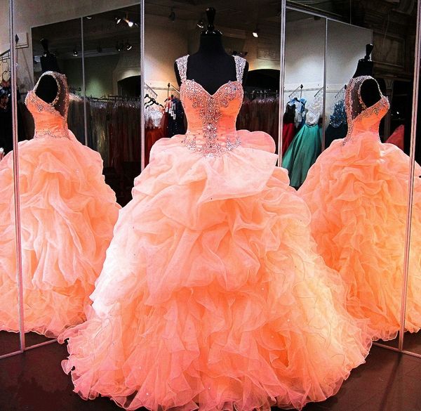 

Gorgeous Pink Quinceanera Dresses 2019 Beads Lace-up Evening Dress Ball Gown Evening Gowns vestidos de quinceañera Sweet 16 Dress