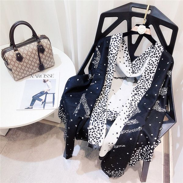 

fashion- new designer womans brand scarf cashmere thick classic long printing design womans scarves for women h-2665b, Blue;gray