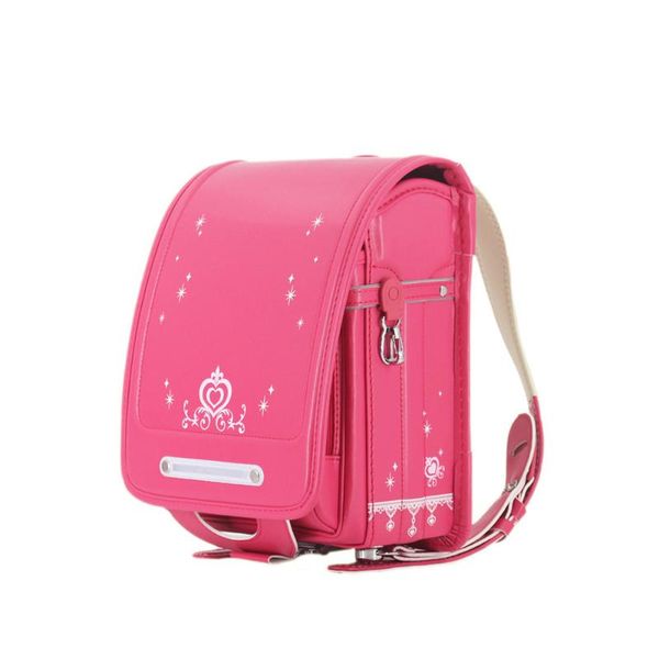 

2020 kid school bag japanese randoseru children backpack for cartoon pattern prints waterproof pu orthopedic schoolbag for baby