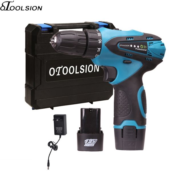 

12v 1.5ah electric screwdriver 35n.m cordless screwdriver drill cordless drill battery hand +led power indicator light