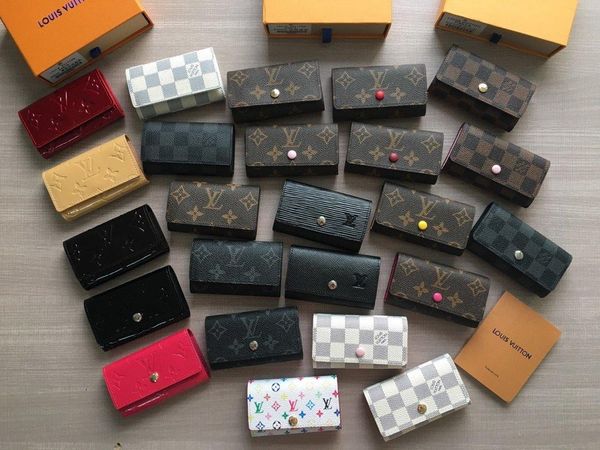 

wallet coin purse key pouch coin pouch womens wallet men designer wallet designer luxury purses credit card holder with box dust bag, Red;black