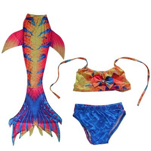 

2019 kids children mermaid tails for swimming mermaid tail girls cosplay fancy costume new bikini set suit bathing swimsuit