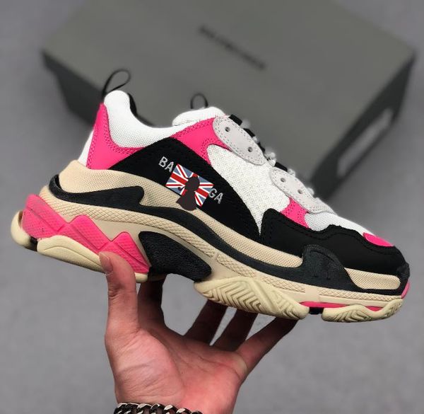 

balèncìagatriple s shoes triple-s designer paris 17fw triple s sneakers for men women black red white green casual dad shoes tennis increas, Blue;gray