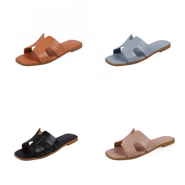 

leather slippers h casual shoes beach slippers outdoor dropshipping sandalias hombre light 2020 h gladiator summer#634, Black