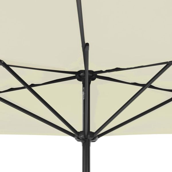 

sunshade balcony with aluminum mast sand 300x150 cm half garden sets
