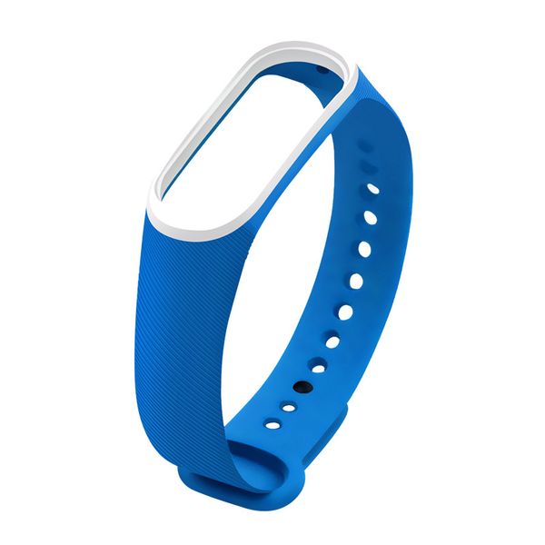 MI Band 3 Pulseira Silicone Strap Substituição Bandas de Pulso Double Color Mi3 Case Smart Straps para Xiaomi