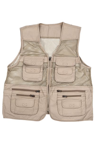 

mens utility multi pockets hunting fishing shooting hiking vest waistcoat-xl,army, Black;brown