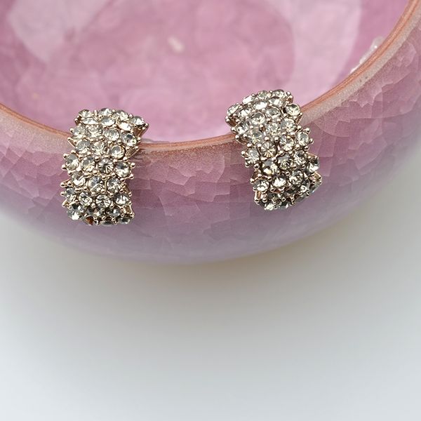 

2020 zircon earrings fashion personality simple ladies earrings small fresh style popular jewelry classic wild, Silver