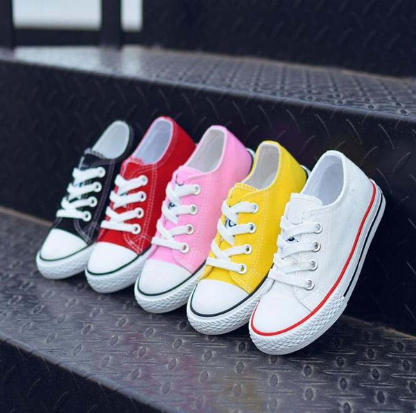 

NEW High quality brand kids canvas shoes sneakers fashion high-low boys girls sports canvas shoes sports running shoe children shoes