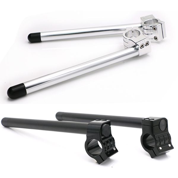 

31mm/32mm/33mm/35mm/37mm/39mm/41mm/50mm/51mm motorcycle split handlebar classic black silver separating handle bar for motorbike