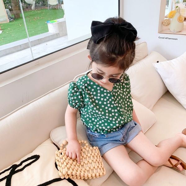 

2020 girl's polka dot chiffon children's sweet tong chen shan tong chen shan jacket children's shirt and lovely baby's s, White;black