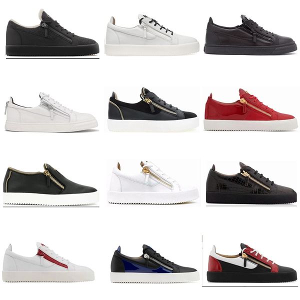 

2019 new zanotti zipper women men hoe ell black running hoe ca ual luxury zip neaker ladie leather low help hoe