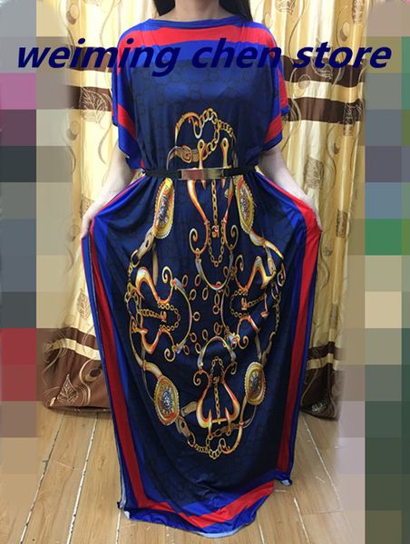

new fashion 100% cotton print elastic sleeve loose style dashiki stripe long dresses for lady/women 6colors will ship on16thmay, Red