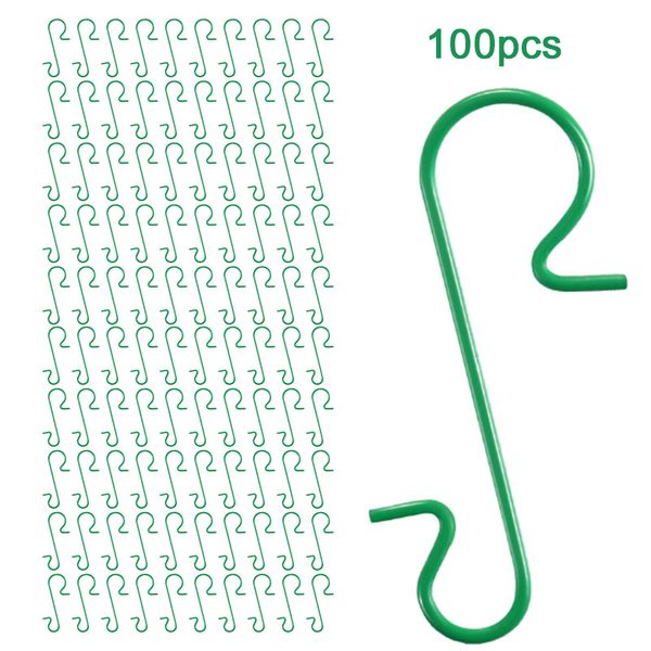 

100 pcs ornament hooks s-shaped hanger rack for clothes key hat hanging household kitchen bathroom storage rack for christmas