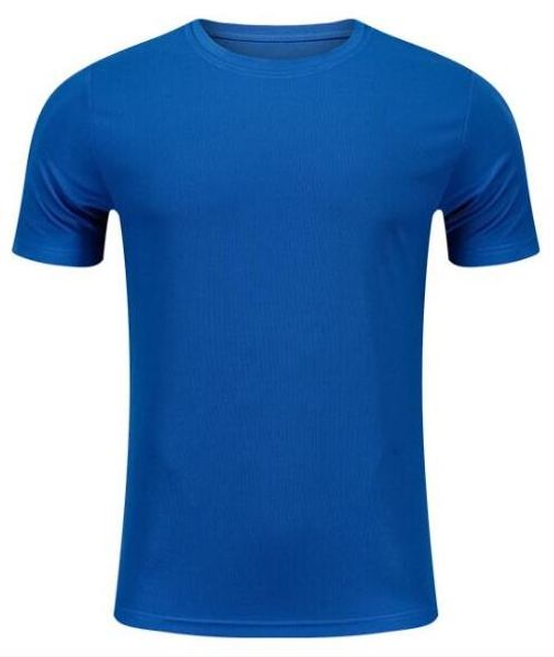 

2019 men's tight clothes running short-sleeved quick-drying t-shirt 2204, Black;blue