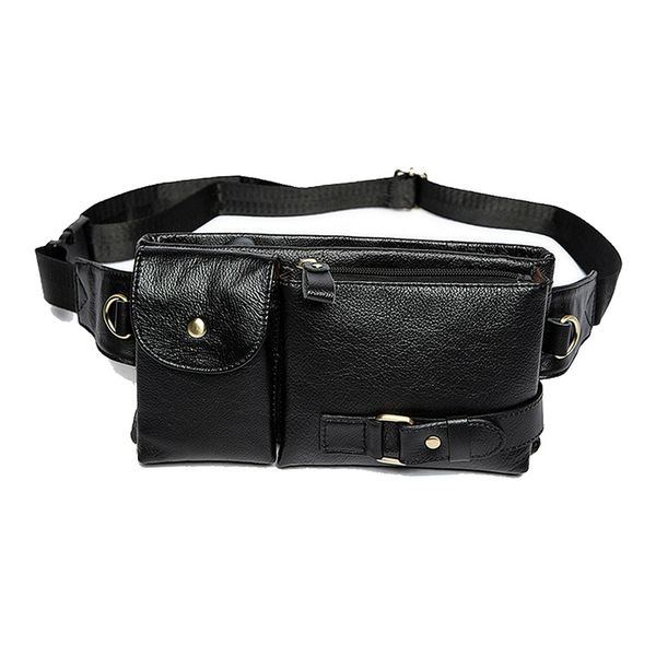 

new-mva men's pockets leather pockets phone bag purse retro casual, Red;black