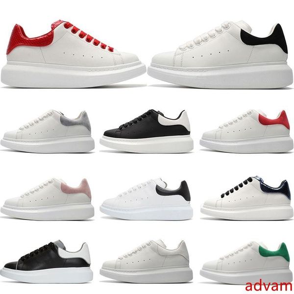 

2019 mens designer shoes white leather 3m reflective casual for girl women black gold red fashion comfortable flat sports sneaker size 35-44