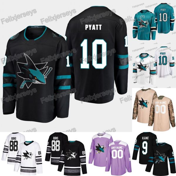 

10 Tom Pyatt San Jose Sharks Erik Karlsson Gustav Nyquist Timo Meier Micheal Haley Evander Kane Brent Burns Joe Pavelski Martin Jones Hertl