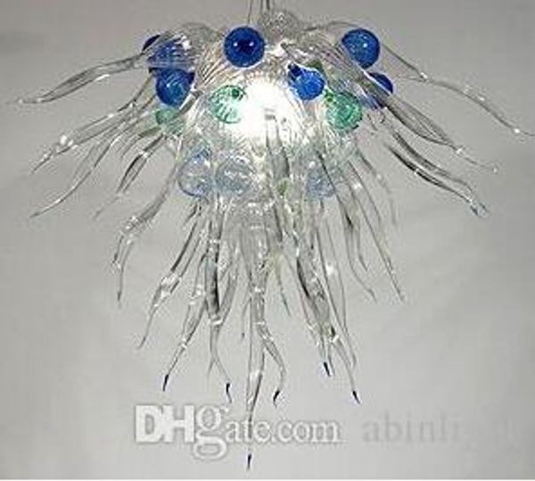 

100% mouth blown borosilicate clear glass chandeliers home l decoration led source style modern chandelier light