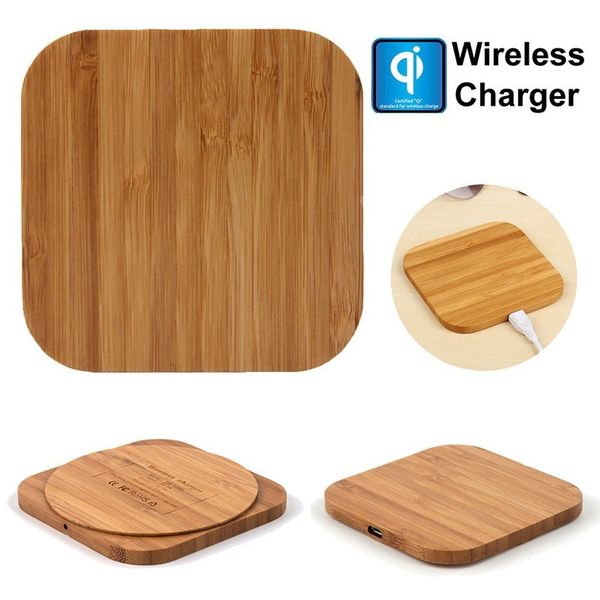 

Bamboo Wood Wireless Charger Pad Qi Fast Charging Pads Chargers for iPhone Xs Max XR X Samsung Note 9 S9 S8 S7 Edge