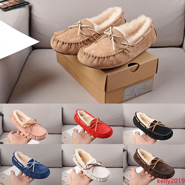 

original wgg slippers women designer casual shoes chestnut black white red blue leather fur womens shoe size 5-8