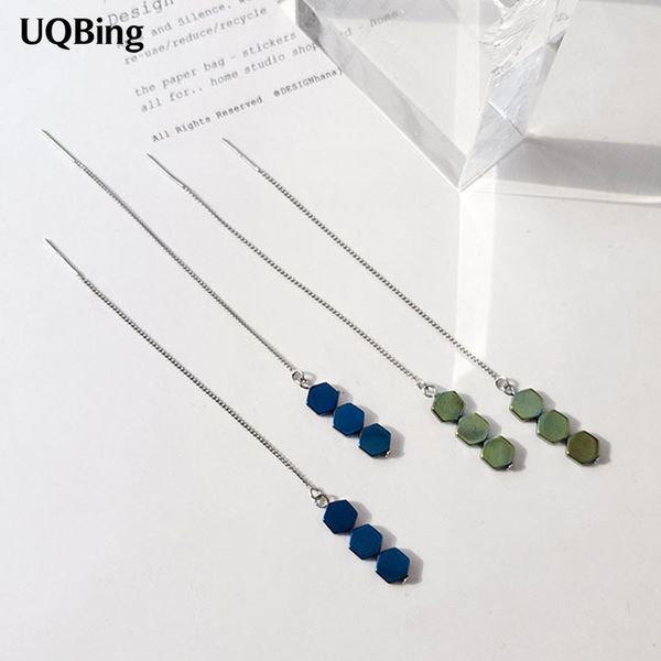 

new design 925 sterling silver drop earrings long chain earrings for women brincos