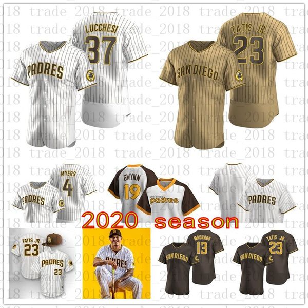 

san diego custom padres 2020 season nk jersey 23 fernando tatis jr. 59 chris paddack manny machado eric hosmer wil myers margot hunter 01, Black