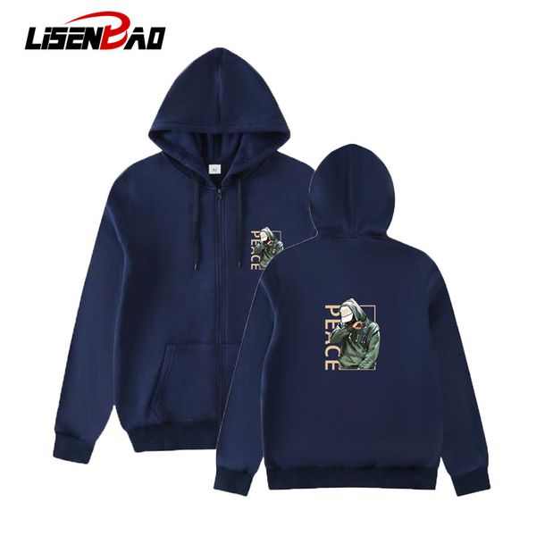 

lisenbao autumn winter men casual hoodies sweatshirt hoodies women men clothes sweatshirts zipper hoody man hoodie s-3xl, Black