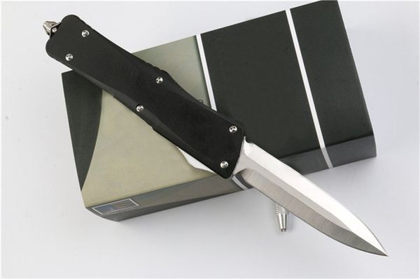 

Utility EDC Tool Double Fine D2 Blade Aluminum Handle Double Action Automatic Tactical Gift Collect Knife Camping Knives J36M F