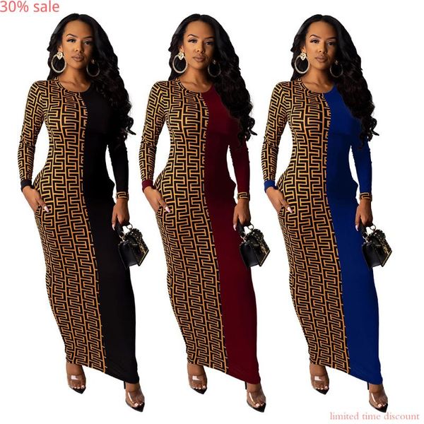

африканский платья женщин boho длинные рукава maxi leopard клуб платье дамы партия платья геометрическая осенняя мода bodycon robe femme, Black;gray