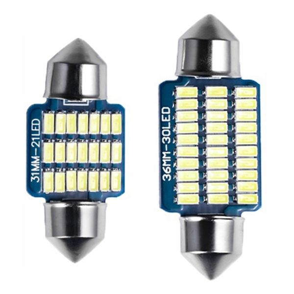 

31mm/36mm festoon led bulbs 6000k white light 21-smd/30-smd 3014 chipsets canbus error for 3175 de3175 de3021 3022 3021 dom