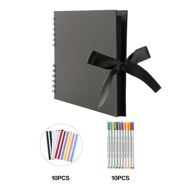 

diy coil альбом набор pen наклейки ручной работы фотоальбомы памяти хранители scrapbook craft картина фотоальбоме kit