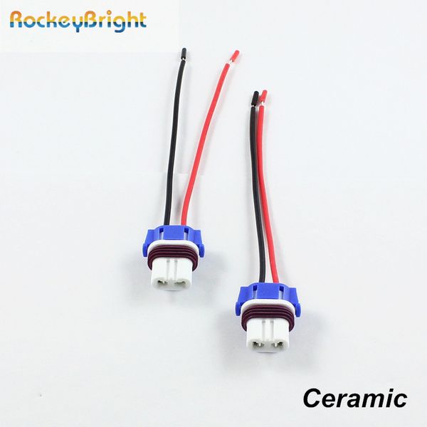 

2pcs hb4 9006 hb3 9005 bulb socket led lamp base adapters car connector extension cable 9006 9005 hb3 ceramic plug adapter