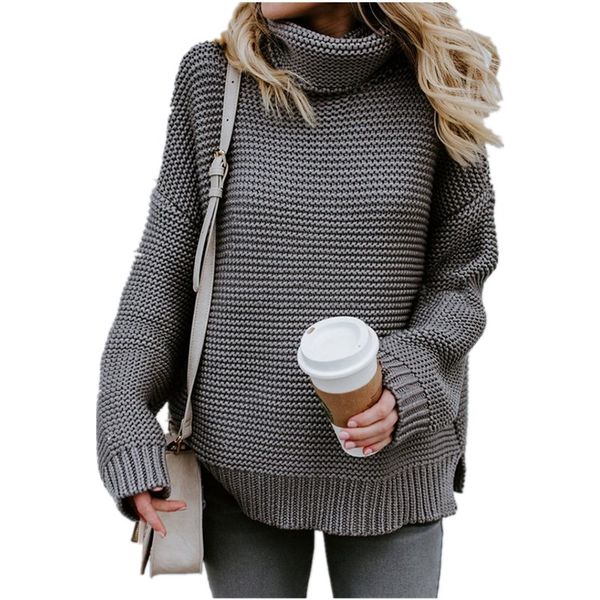 

2019 warm sweater coarse pullover women's jumper turtleneck sweater female jumper thick winter cable knitted oversized, White;black