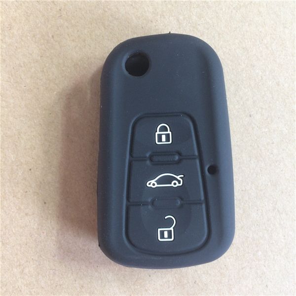 

silicone rubber car key case cover for mg mg3 mg5 mg6 mg7 gt gs for roewe 350 360 750 w5 3button car key
