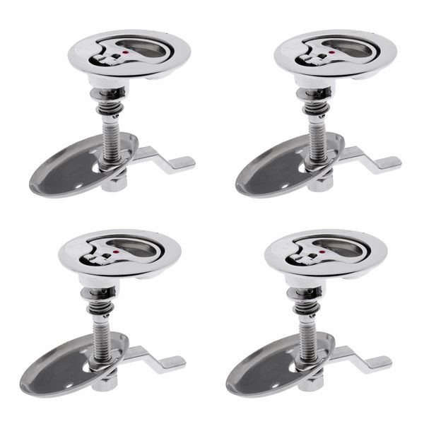 

4-turn swivel 50mm floor lift inlet handle hatch with stainless steel latch