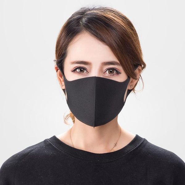 

3 шт черная маска дышащая пылезащитная губка маски для лица антипылевой щит ветрозащитная крышка рта