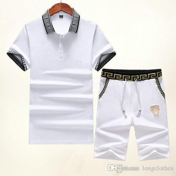 

2020 summer mens tracksuit sets+pants two pieces sets casual mens designer tracksuits medusa skinny pants gyms fitness sweatpants men set, Gray